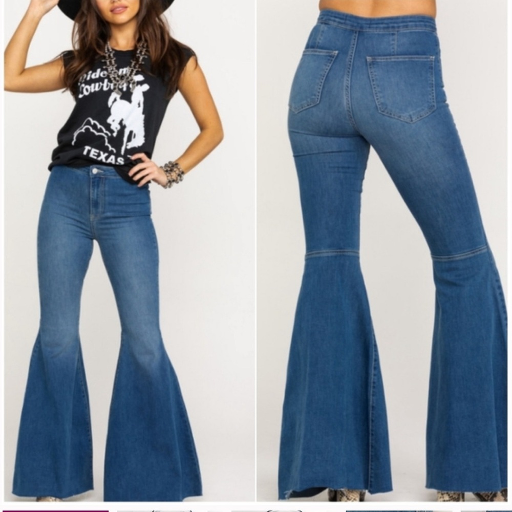 Free People "float on" flare jeans